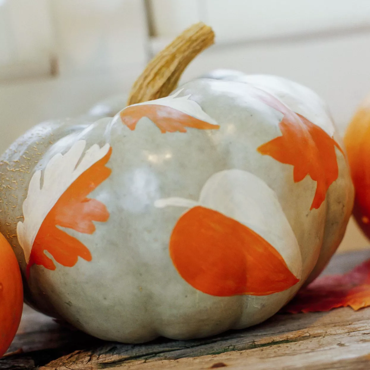 Fall Foliage Painted pumpkin