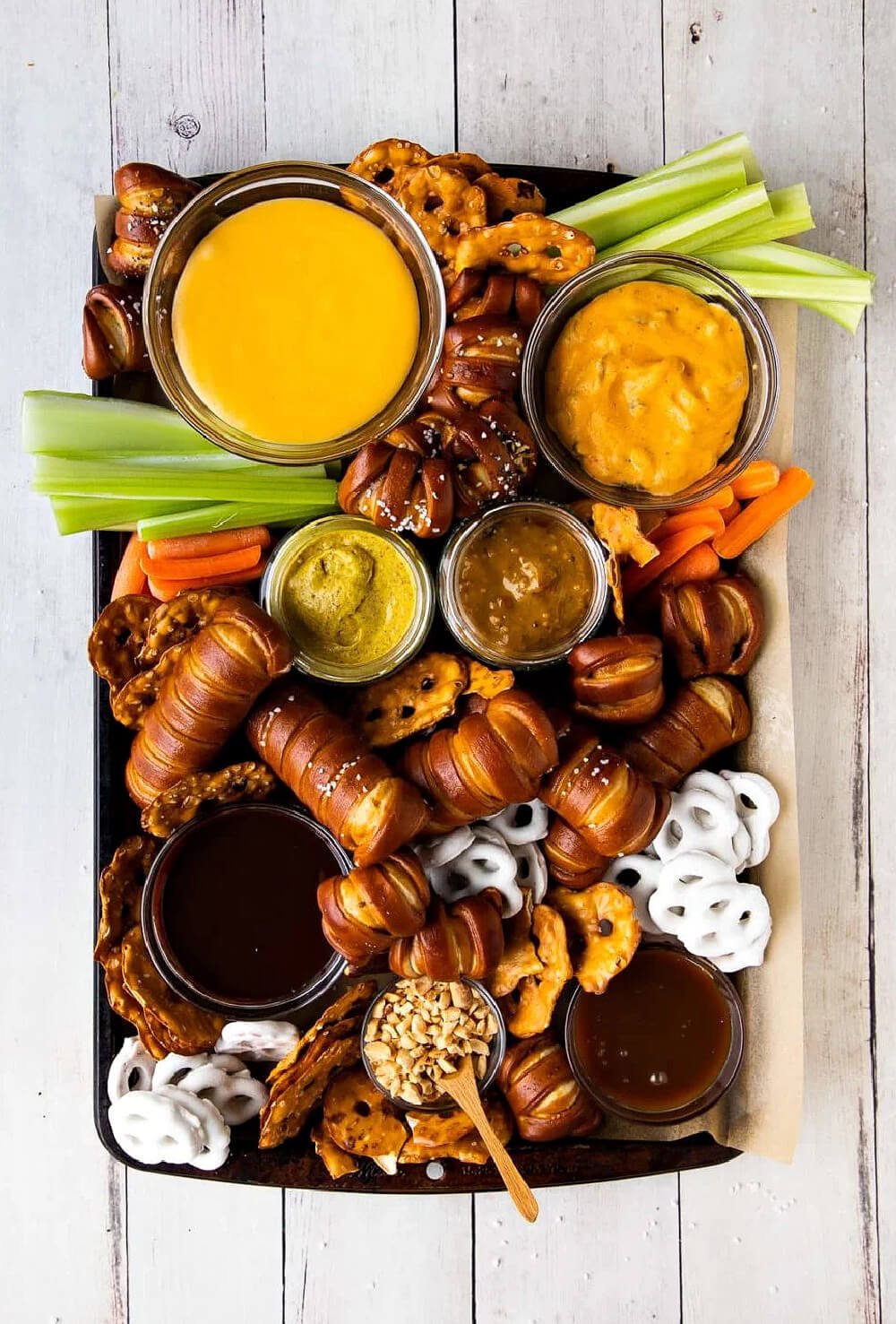 Everything to go with pretzels