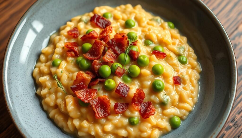 Bacon and Pea Risotto Recipe