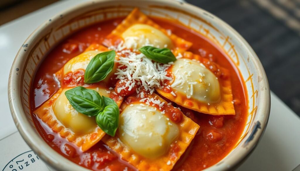 Baked Ravioli with Marinara Sauce