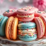 Birthday Cake Macarons