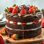 Chocolate Strawberry Cake