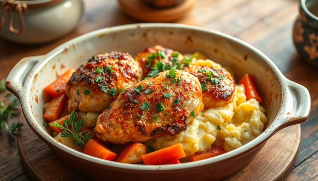 Crispy chicken casserole
