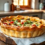 Deep Dish Puff Pastry Quiche