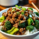 Ground Beef and Broccoli