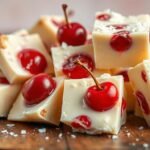 Maraschino Cherry White Chocolate Fudge