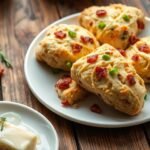 Savory Bacon, Cheddar, & Scallion Scones