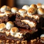 S’mores Brownies with Homemade Marshmallow