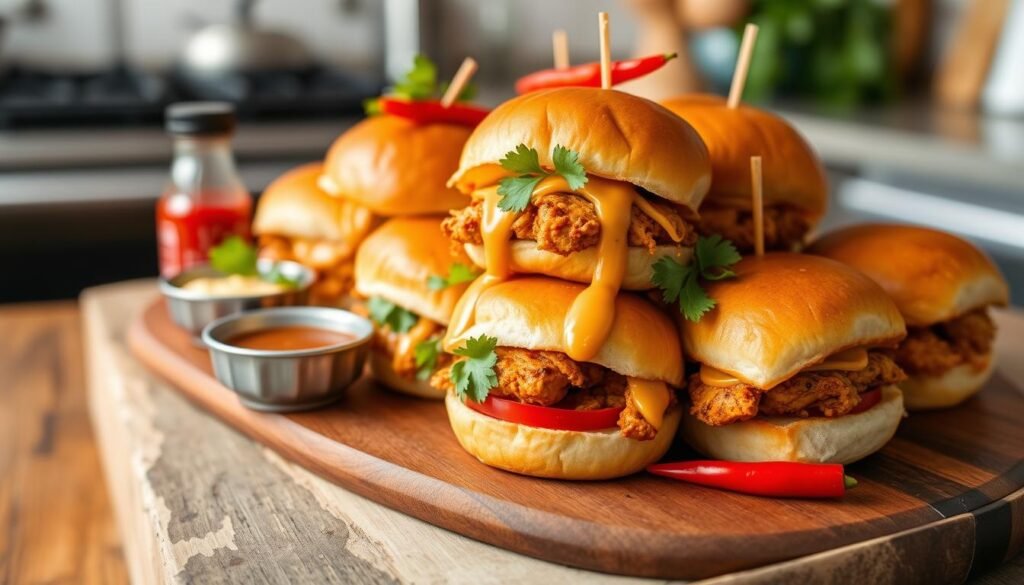 Sriracha Chicken Sliders