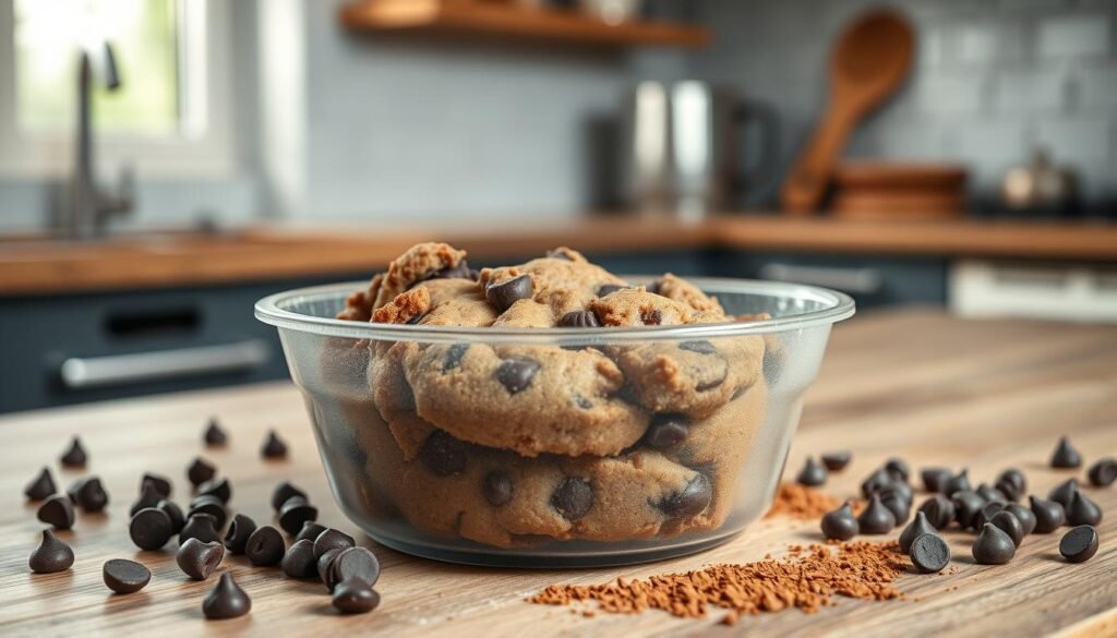 cookie dough freezing