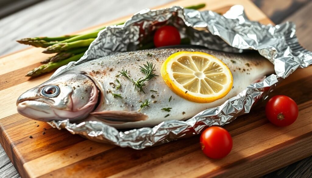 foil-baked trout