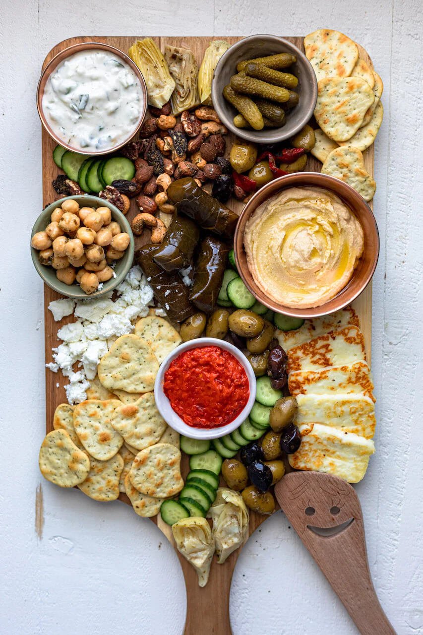 Greek inspired party food
