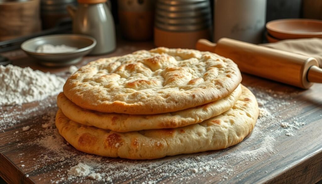 homemade flatbread