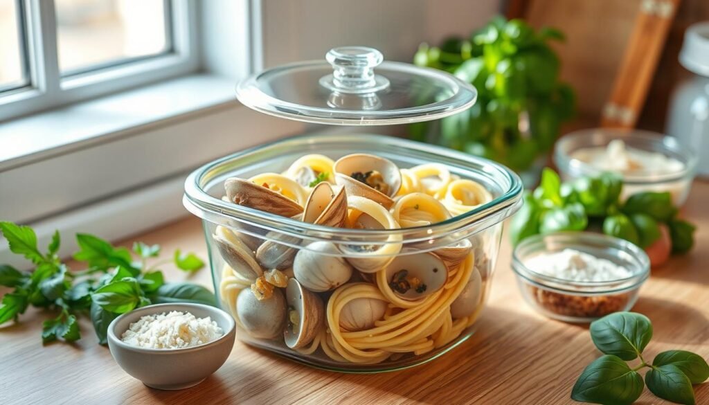 leftover pasta storage