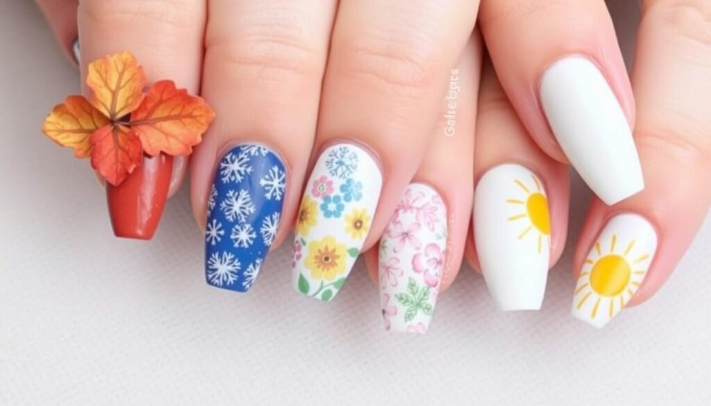 seasonal nail art